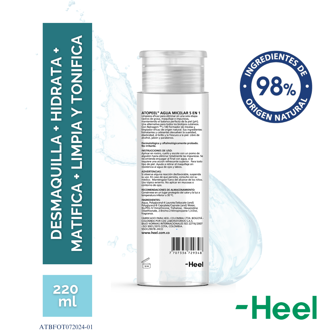 AGUA MICELAR 5 EN 1 ATOPEEL